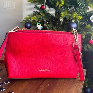 Gorgeous New Red Calvin Klein Red Shoulder Bag